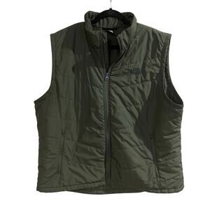The North Face Vest Full Zip Packable Puffer Forest Green Womens XXXL
